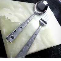 قاشق چنگال طرح حبابی (توپی)