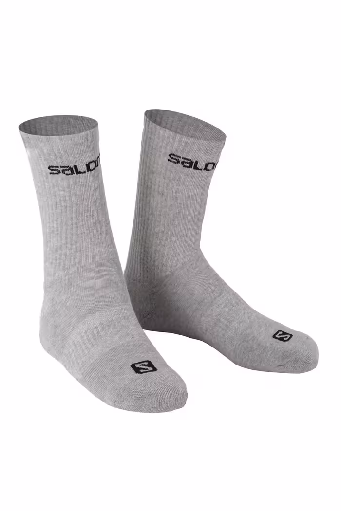 جوراب ورزشی خاکستری مردانه و زنانه جورابهای در فضای باز اورجینال Salomon