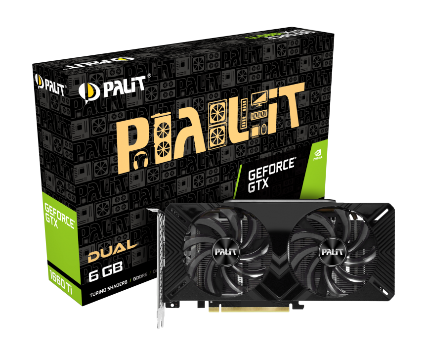 کارت گرافیک  پلیت مدل GeForce® GTX 1660 Ti Dual حافظه 6 گیگابایت