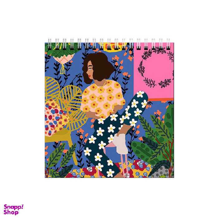 دفتر طراحی طرح دختر و گل و گیاه کد 6440796