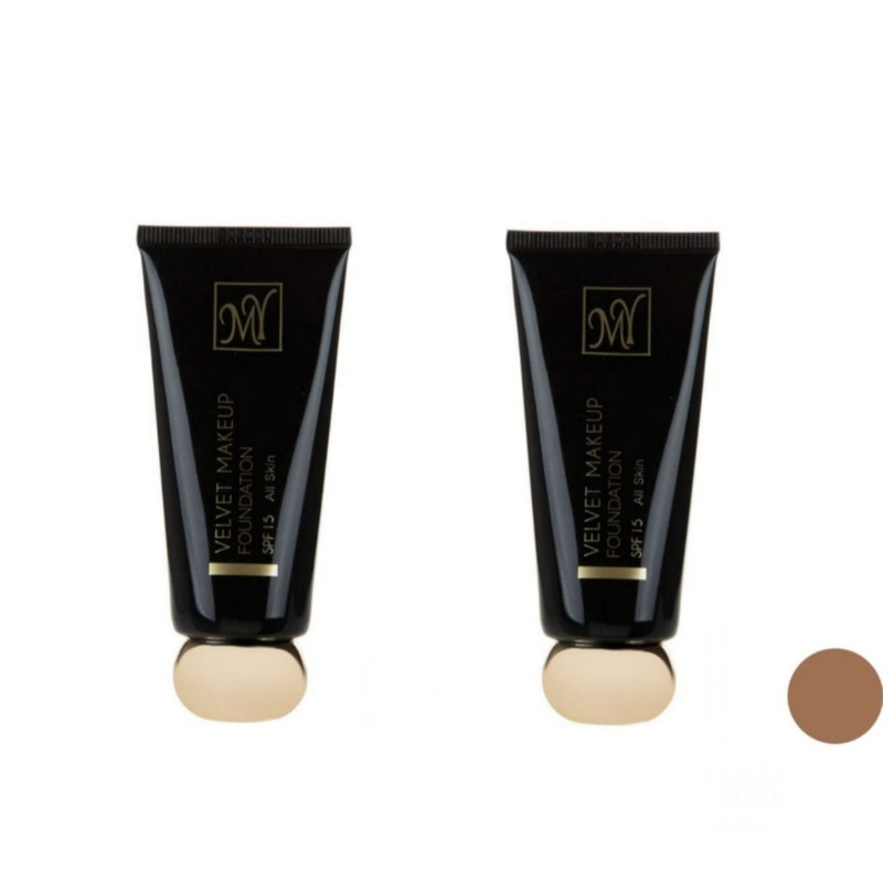 کرم پودر مای مدل Velvet Makeup شماره 01 حجم 35 میلی لیتر بسته 2 عددی