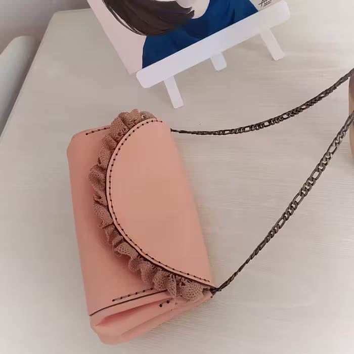 کیف مینی چرم طبیعی دست دوز 