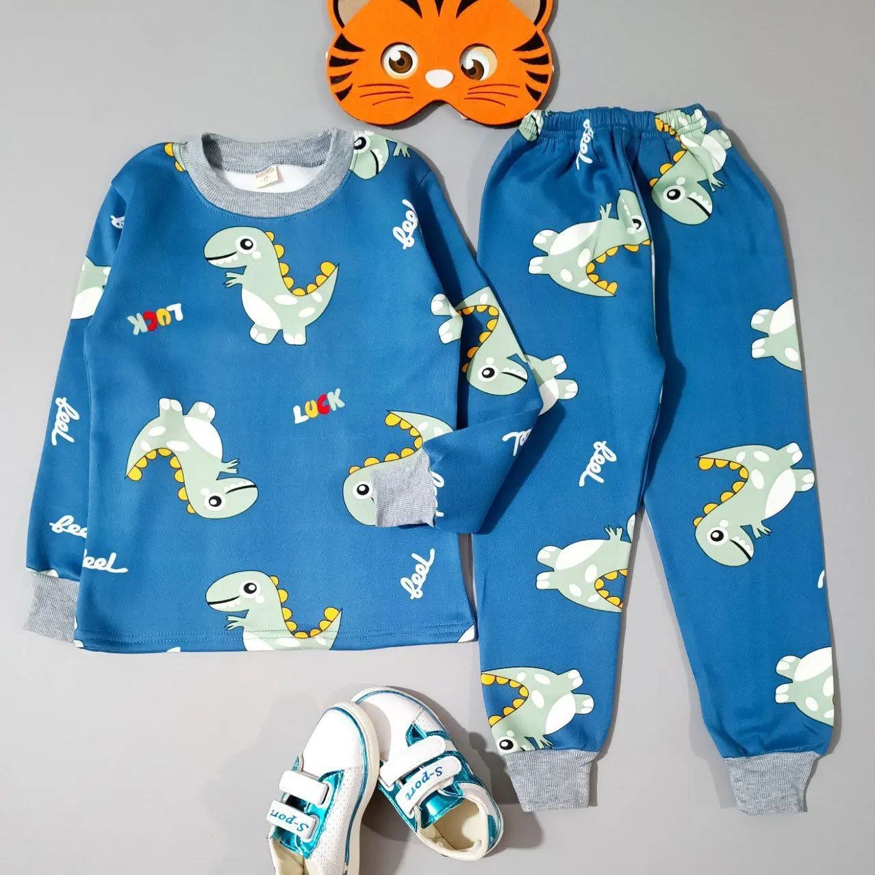 بلوز شلوار حوله پسرانه دایناسور