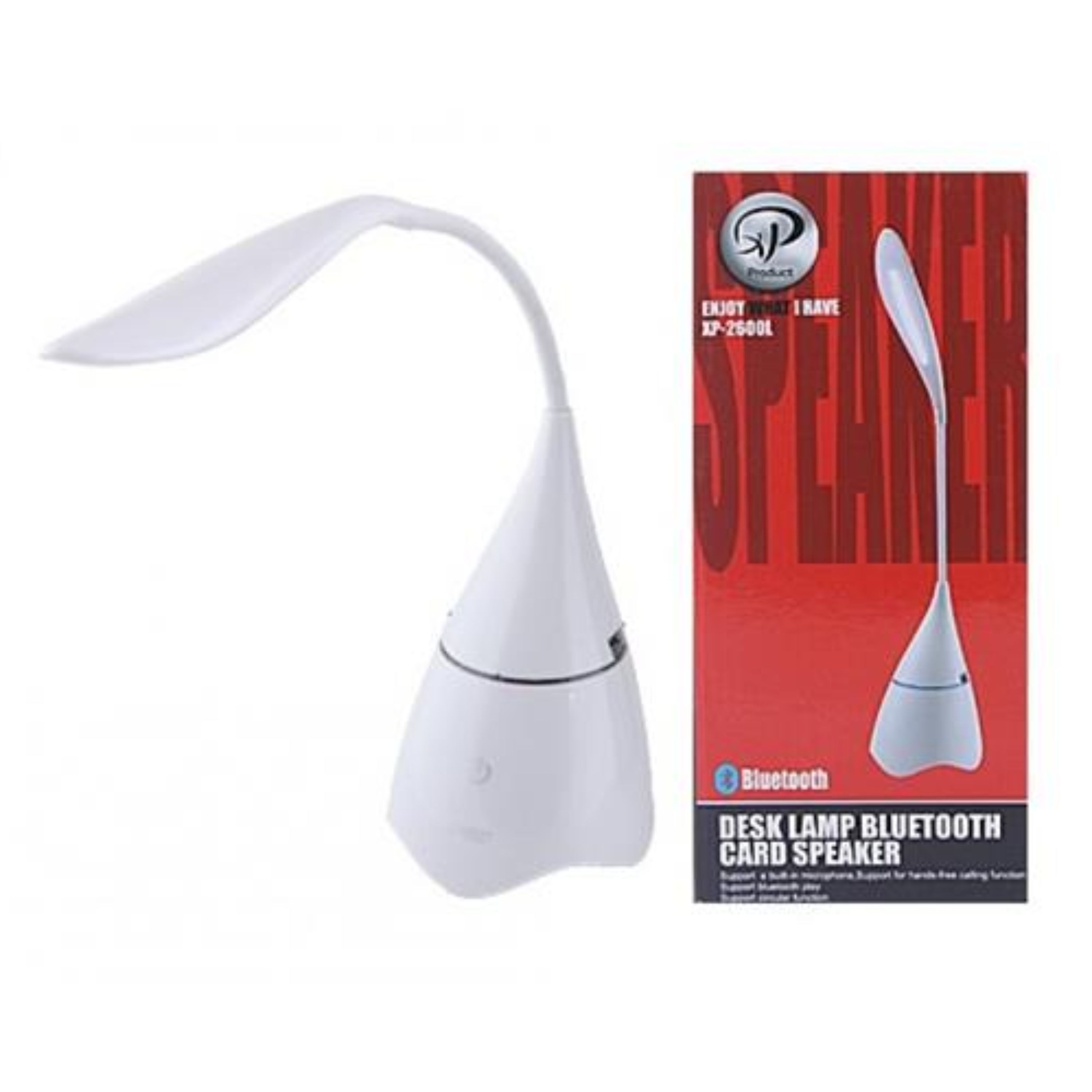 اسپیکر بلوتوث رم خور فلش خور شارژی رومیزی با چراغ مطالعه XP مدل BT2600L