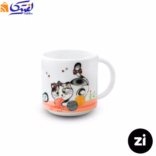 ماگ چینی زرین مارک زی فرم اس طرح گربه اسموکی 250 سی سی