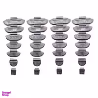 سرب بالانس لاستیک سامکو مدل گیره ای کد YP-5-35GR مجموعه 28 عددی