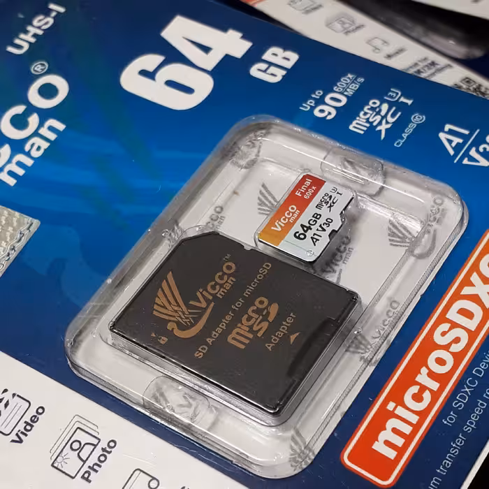 رم گوشی و دوربین میکرو ویکومن 64 گیگ یو اس بی 3 ، سرعت بالا ، مقاوم در برابر گرما ، ضربه ، شوک ، دارای گارانتی
