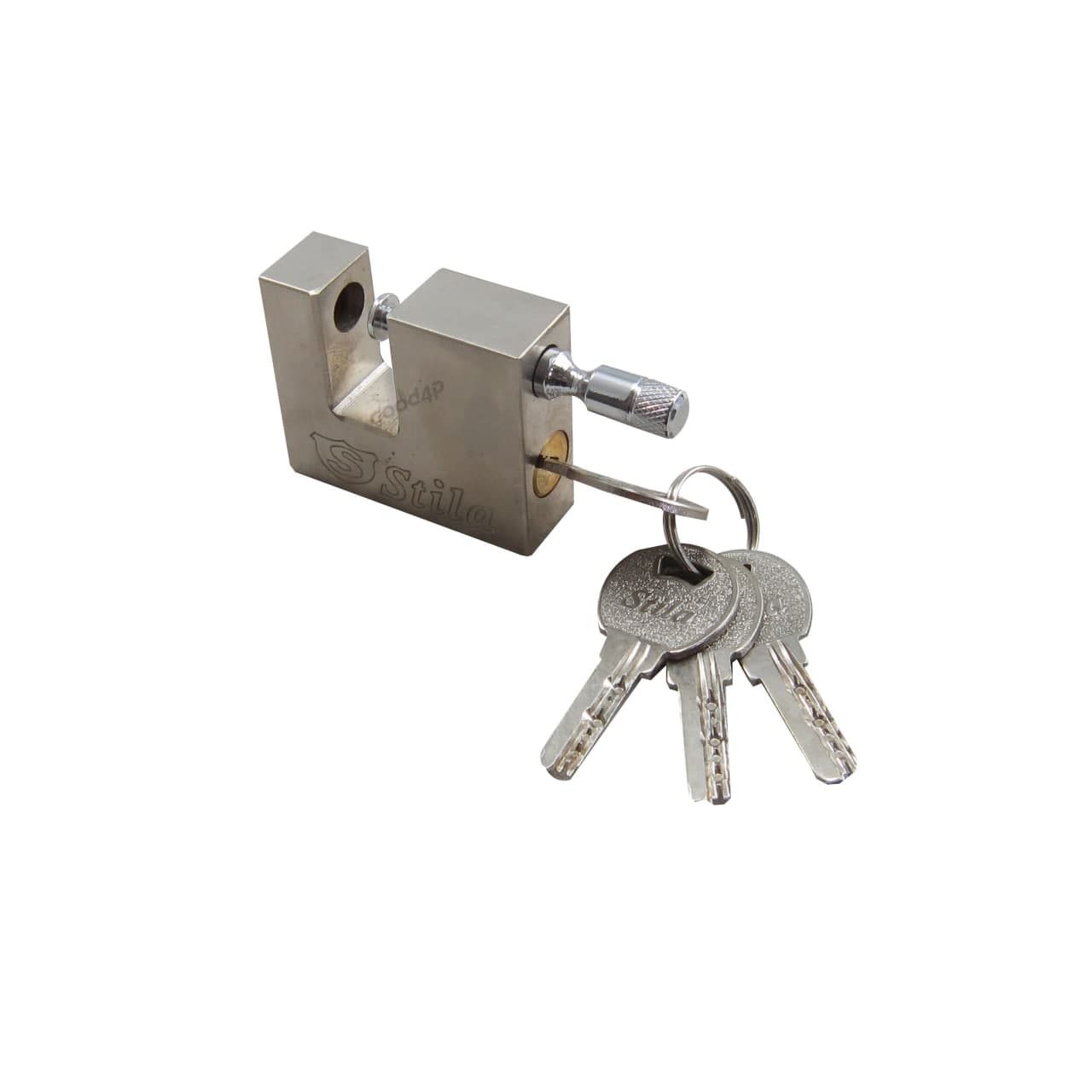 قفل کتابی سایز 60 فولادی یک تکه 4 کلید کامپیوتری STILA