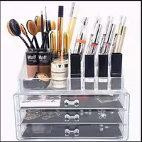 باکس لوازم آرایشی سه کشو با جنس اکرولیک درجه 1