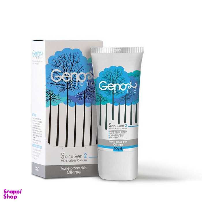 کرم مرطوب کننده ژنوبایوتیک مناسب پوست های آکنه ای وزن 50 گرم