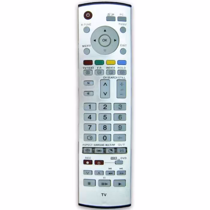 کنترل تلویزیون ال سی دی LCD پاناسونیک نقره ای PANASONIC