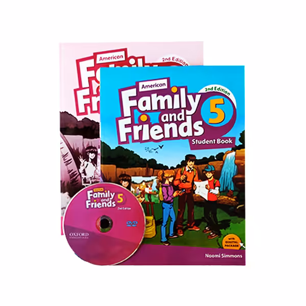 کتاب امریکن فمیلی اند فرندز 5 ویرایش دوم سایز بزرگ (رحلی) | American Family and Friends 5 2nd Edition | خرید کتاب زبان | خرید لوازم التحریر | چی کتاب | بالاترین تخفیف و ارسال رایگان