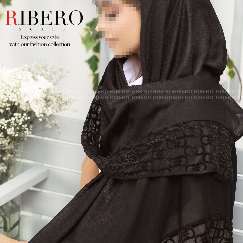 روسری نخی دور مخمل 1