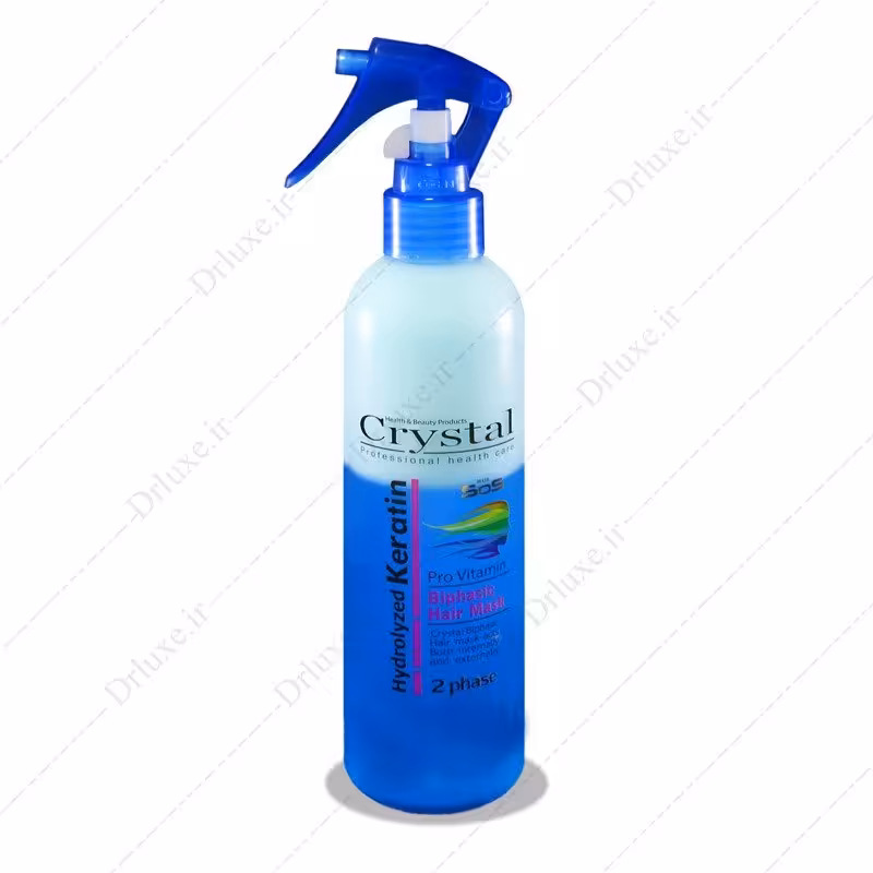 ماسک مو دو فاز آبی روزانه کریستال مدل Hydrolyzed Keratin حجم 250 میلی لیتر

