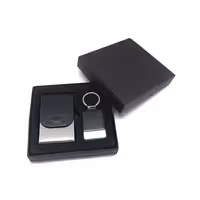 جاکارتی فلزی با روکش چرم به همراه جاکلیدی وارداتی elegant