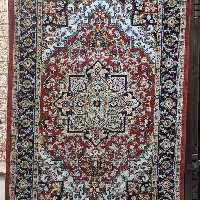 فرش پاتریس  فرش گلیم عشایری400شانه طرح هریس لاکی سایزکناره یک دریک ونیم متری