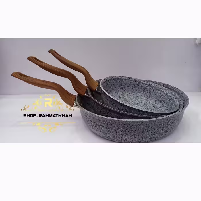 تابه تک دسته گرانیتی سایز 20 در دو رنگ مشکی و طوسی (ارسال با باربری و پس کرایه)