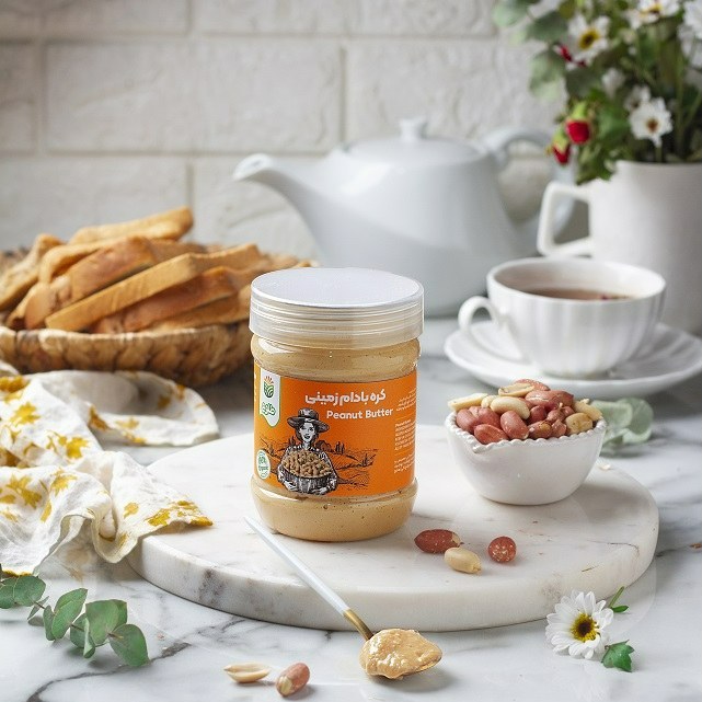 کره بادام زمینی 400گرمی طلوع (پس کرایه)