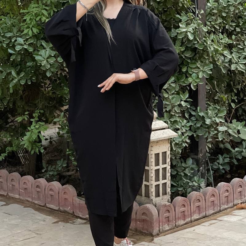 مانتو استین گره ای ابرو بادی خنک.. ارساااال رایگان اول موجودی بعدثبت سفارش