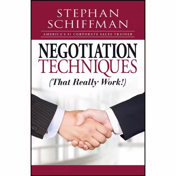 کتاب زبان اصلی Negotiation Techniques  اثر Stephan Schiffman