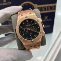 ساعت هابلوت فلزی سنگین کیفیت قوی با جعبه و باتری یدکی 
