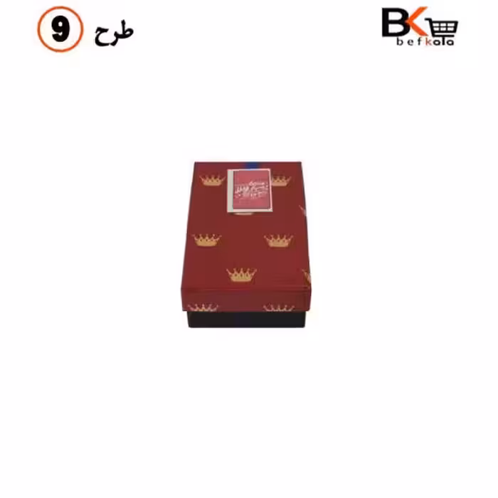 باکس کادویی جواهراتی مستطیلی طلاکوب سایز کوچک کد 102 طرح نهم