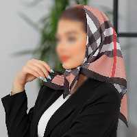 مینی اسکارف (باندانا) طرح چهارخونه گلبهی ارسال رایگان 