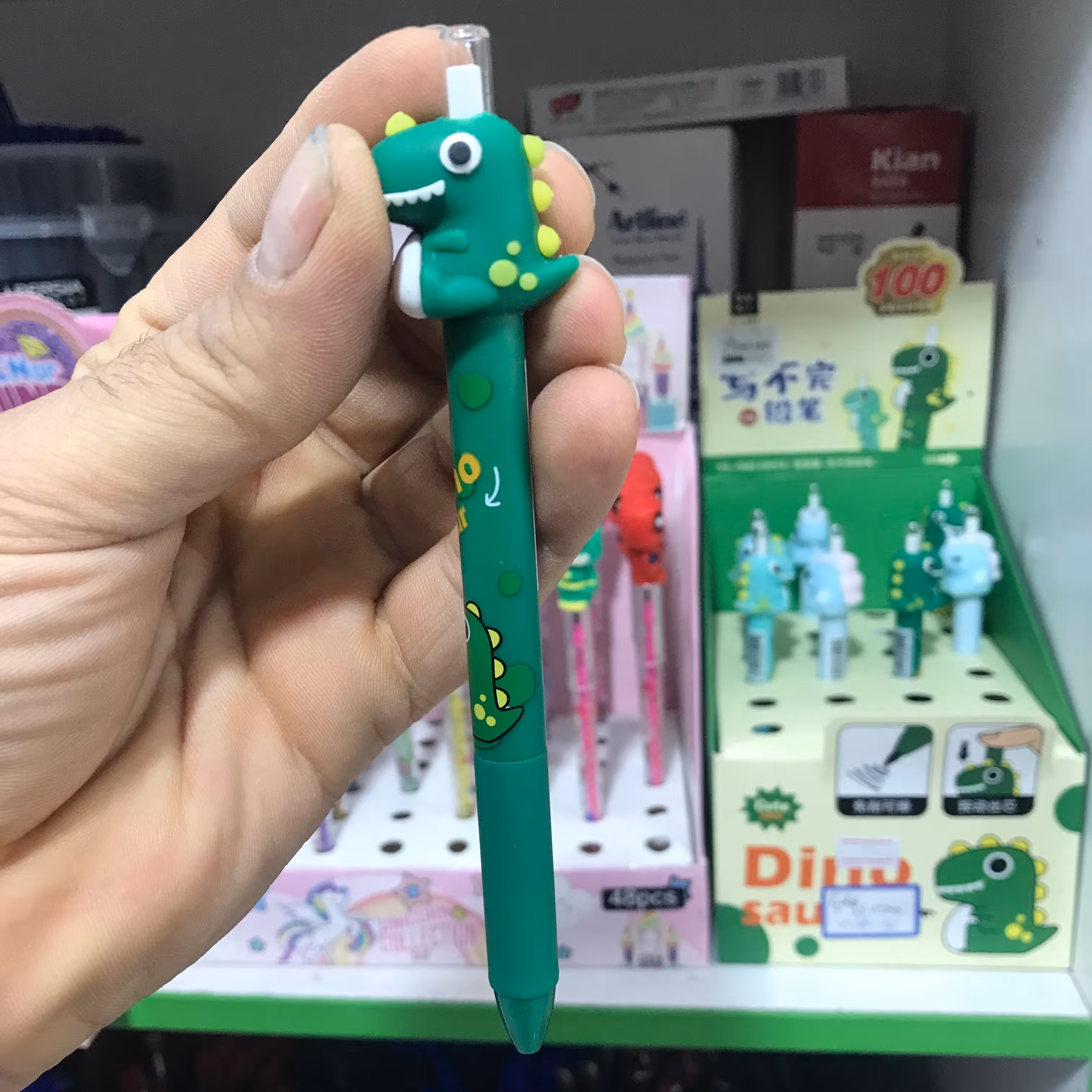 مداد بی نهایت طرح دایناسور سبز