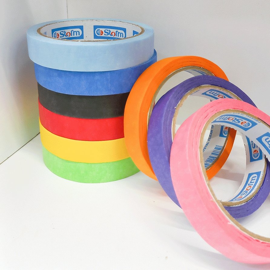 چسب کاغذی رنگی باریک استورم