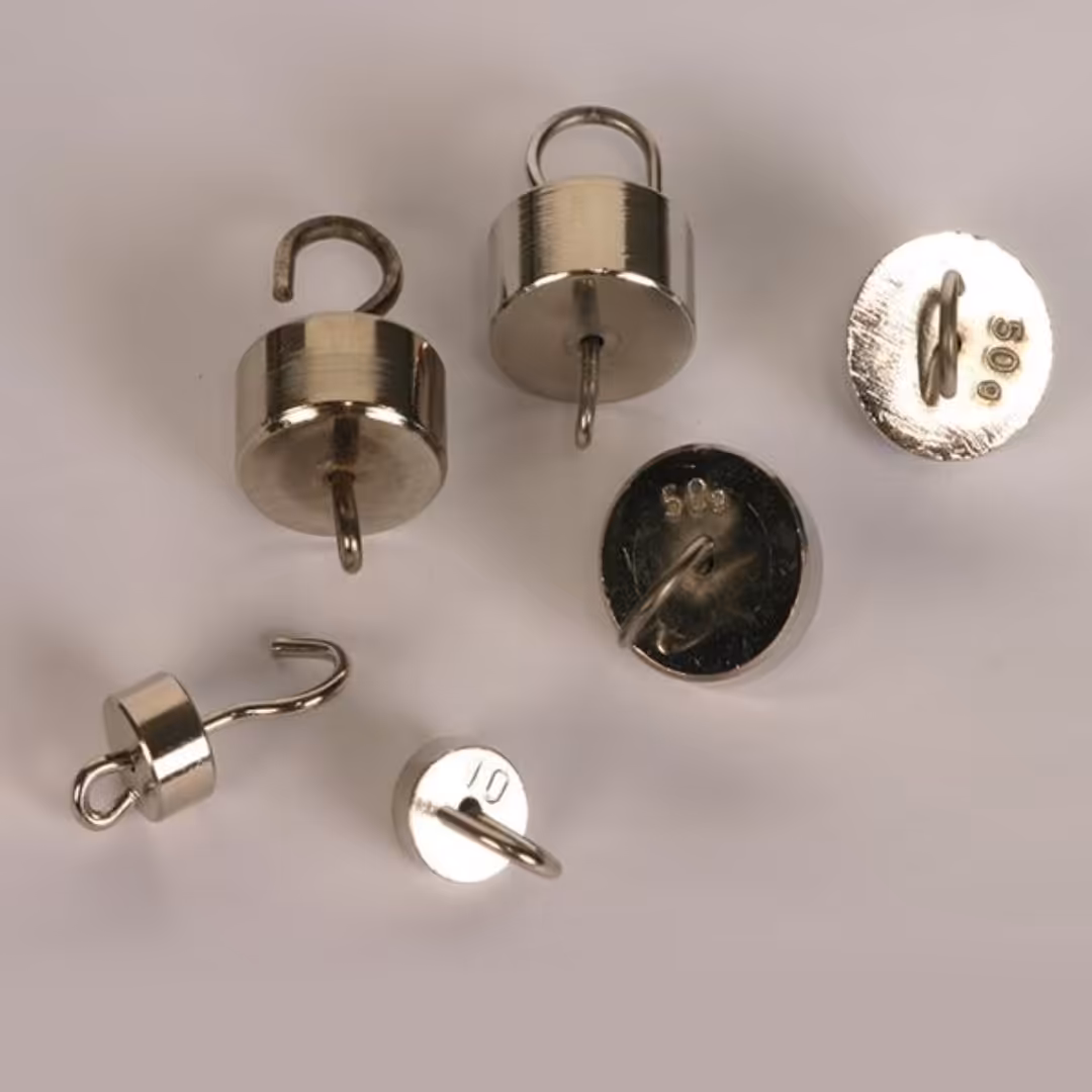 مجموعه وزنه 50 تا200گرمی قلابدار 