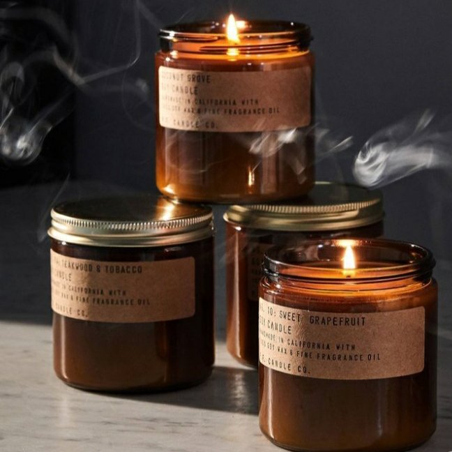 شمع معطر شیشه ای جار