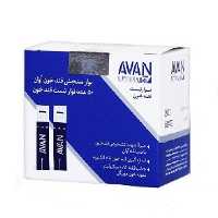 نوار تست قند خون آوان اوان Avan بسته 50 عددی انقضا 5 2027