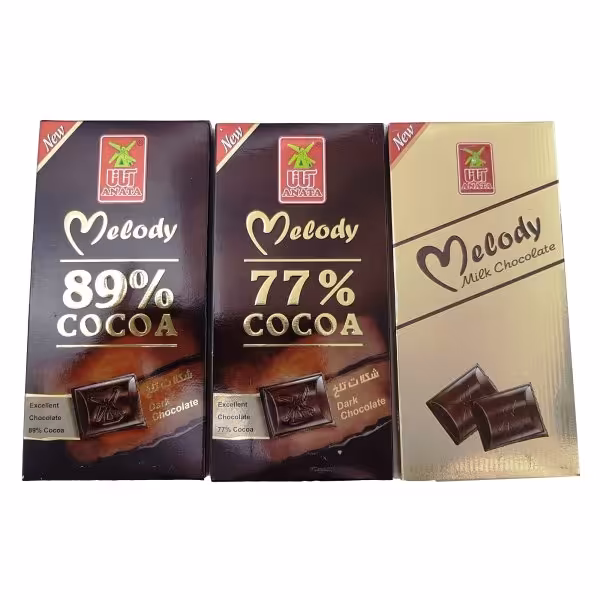 شکلات تلخ و شیری آناتا مقدار 100 گرم مجموعه 3 عددی | فروشگاه اینترنتی تاتا کالا