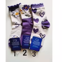 جوراب ساقدار تم بنفش