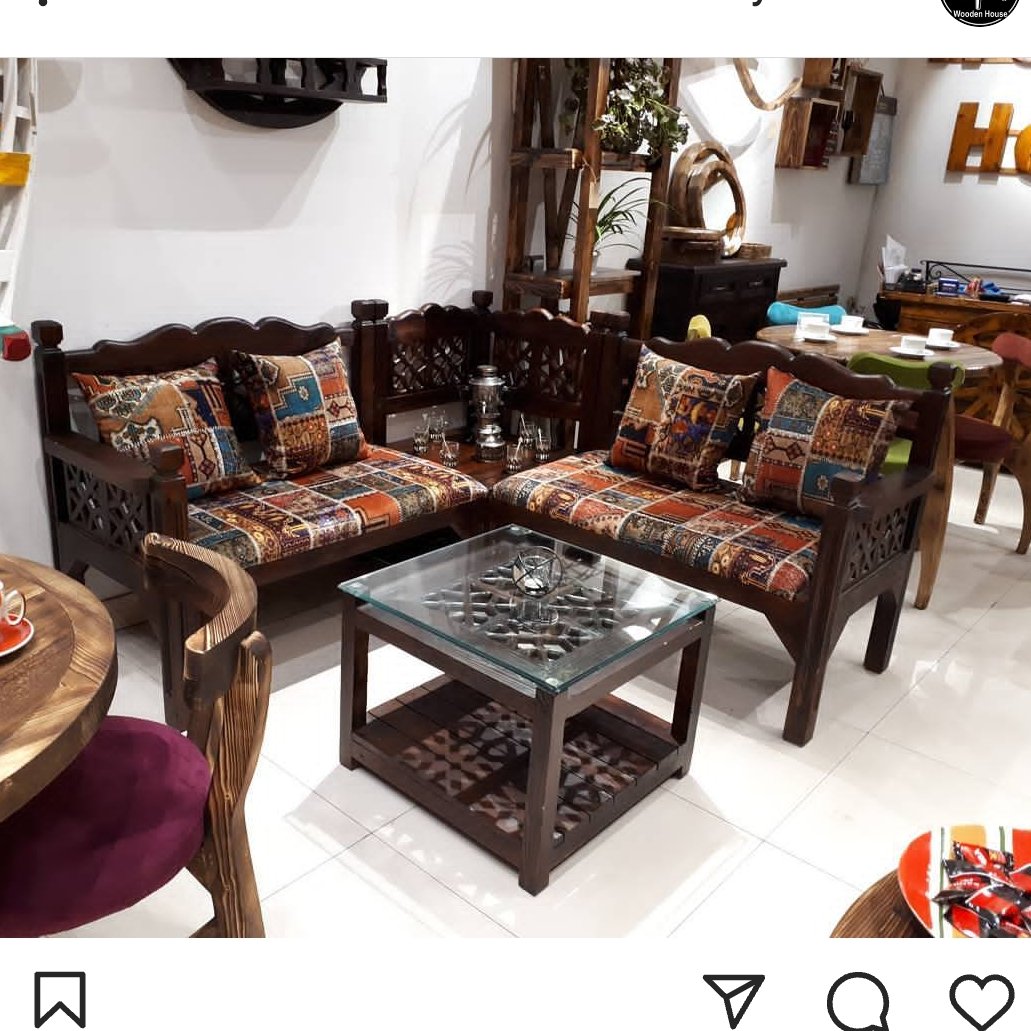 مبل ال گره چینی . با میز جلومبل