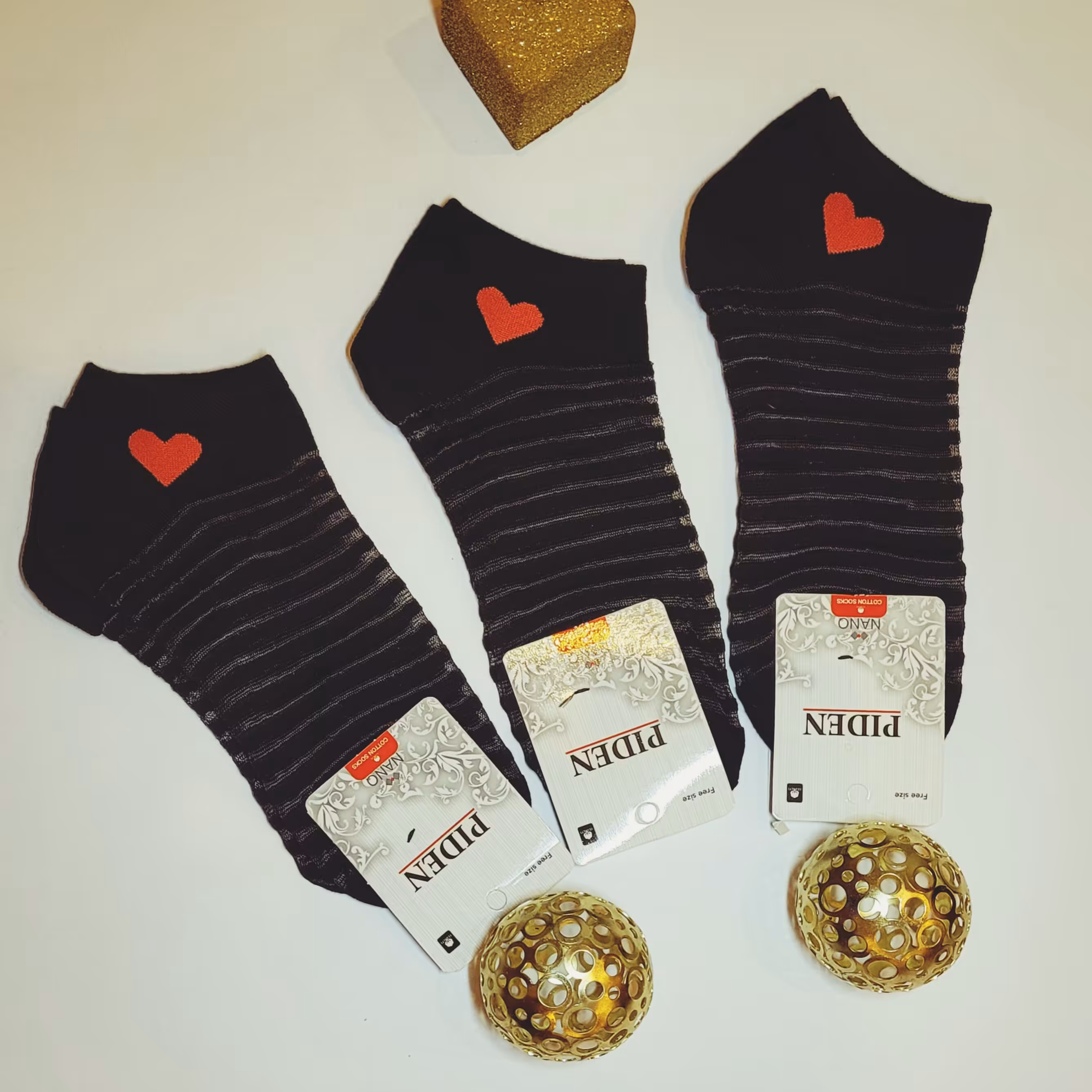 جوراب توری مشکی پک دو عددی