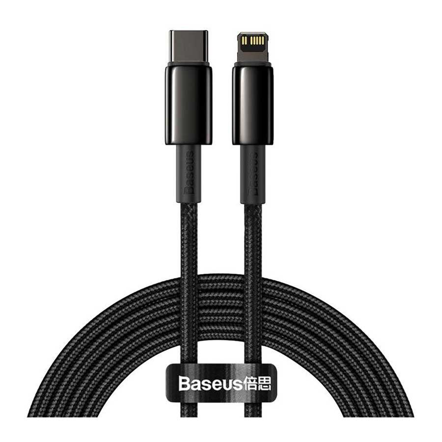 قیمت و خرید کابل تبدیل 2 متری USB-C به لایتنینگ بیسوس Tungsten Gold CATLWJ-A01 | یاس ارتباط