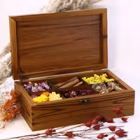 جعبه چوبی چای و دمنوش مدل E117 سایز 17در27