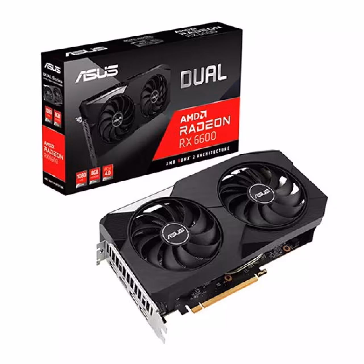 کارت گرافیک ایسوس مدل Dual Radeon RX 6600 8GB