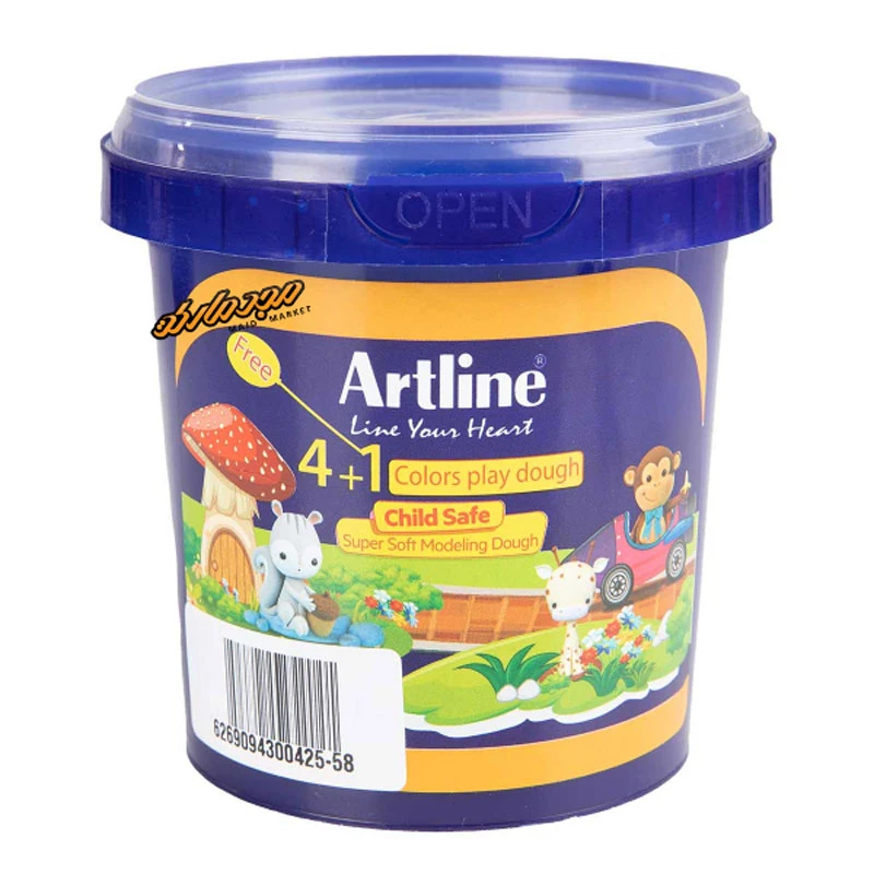 خمیر بازی 40 گرمی لیوانی 1 4 رنگ آرت لاین