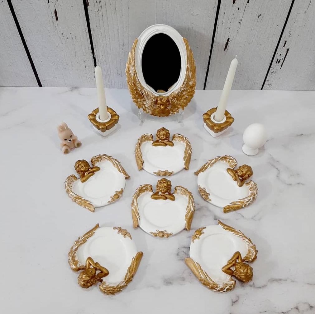 هفت سین طرح فرشته 14 تیکه در 5رنگ (تک فروشی)کاملترین هفت سین