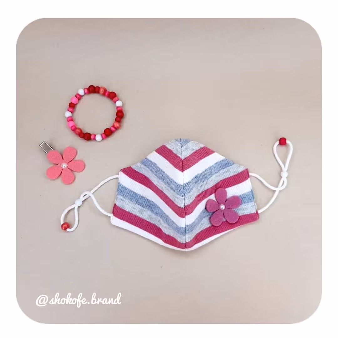 ست ماسک و دستبند و گیره کد 187