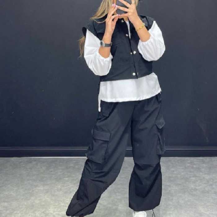 ست شومیز و ژیله و شلوار مدل ژاویا - 385