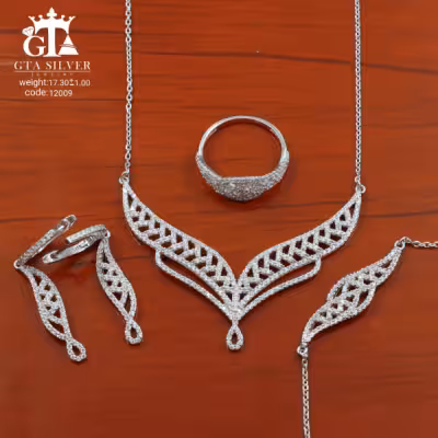 سرویس نقره زنانه برای عروس خانم ها کد 12009