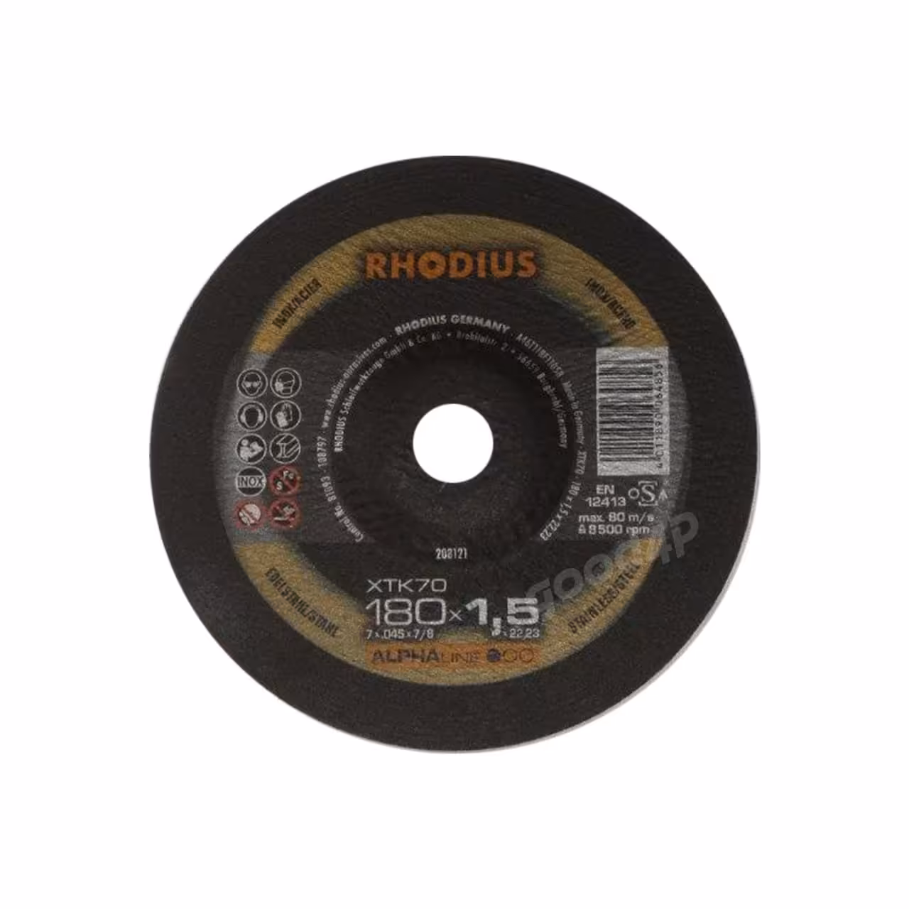 صفحه برش استیل 180میلی متر آلفا لاین رودیوس RHODIOUS