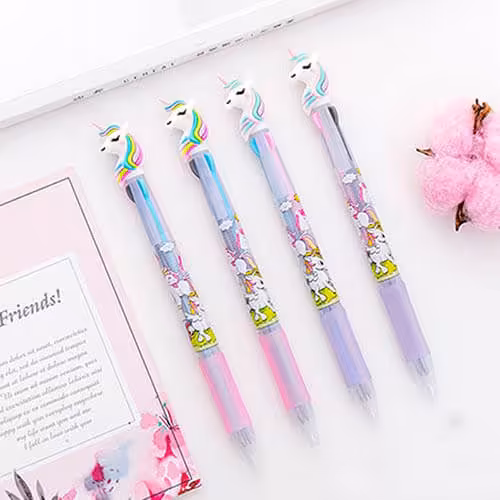 خودکار سه رنگ طرح یونیکورن