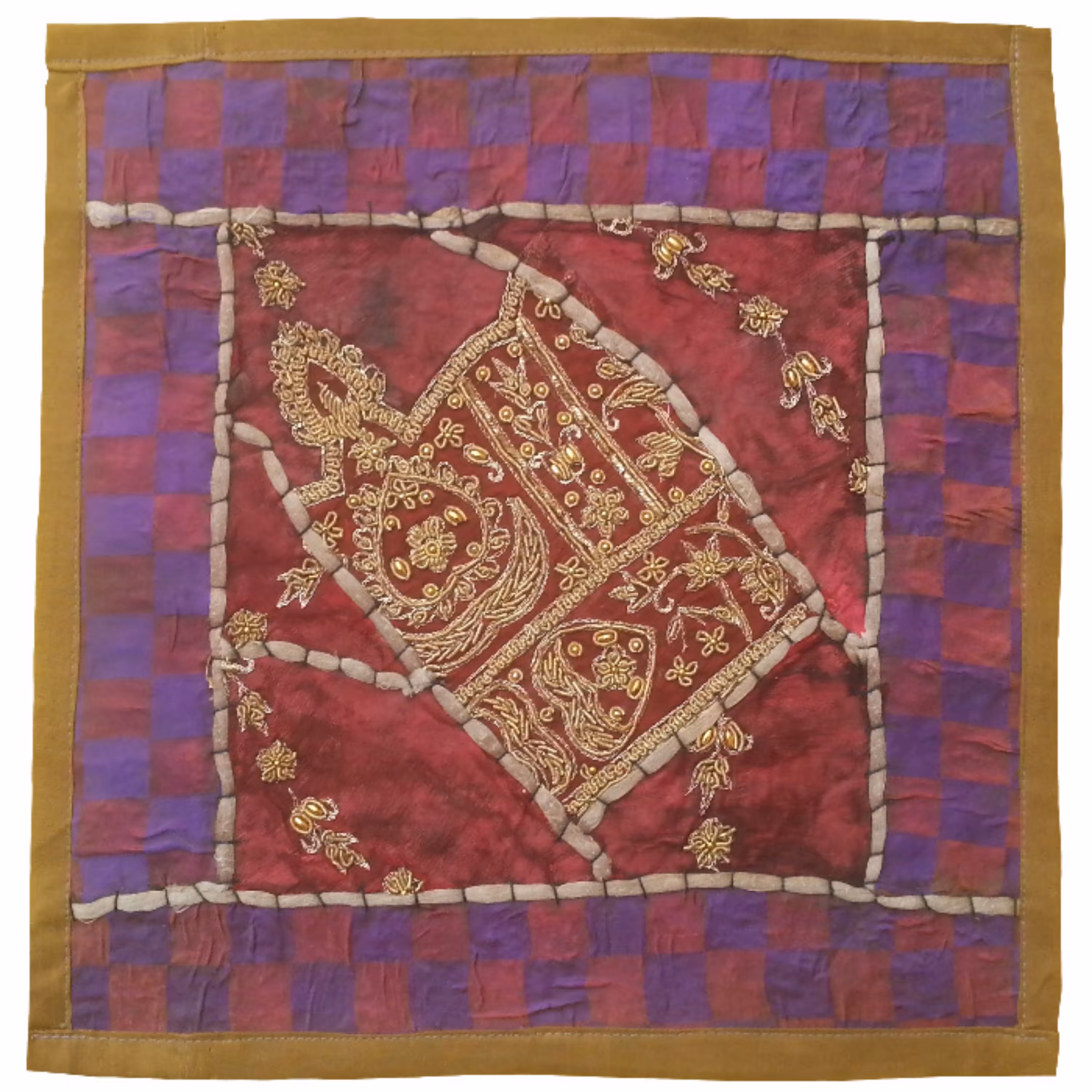 وسط میزی کوچک عسلی سرمه دوزی کد QUSER23