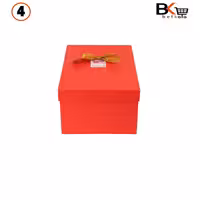 باکس کادویی مستطیلی پاپیون دار قرمز سایز4 کد50