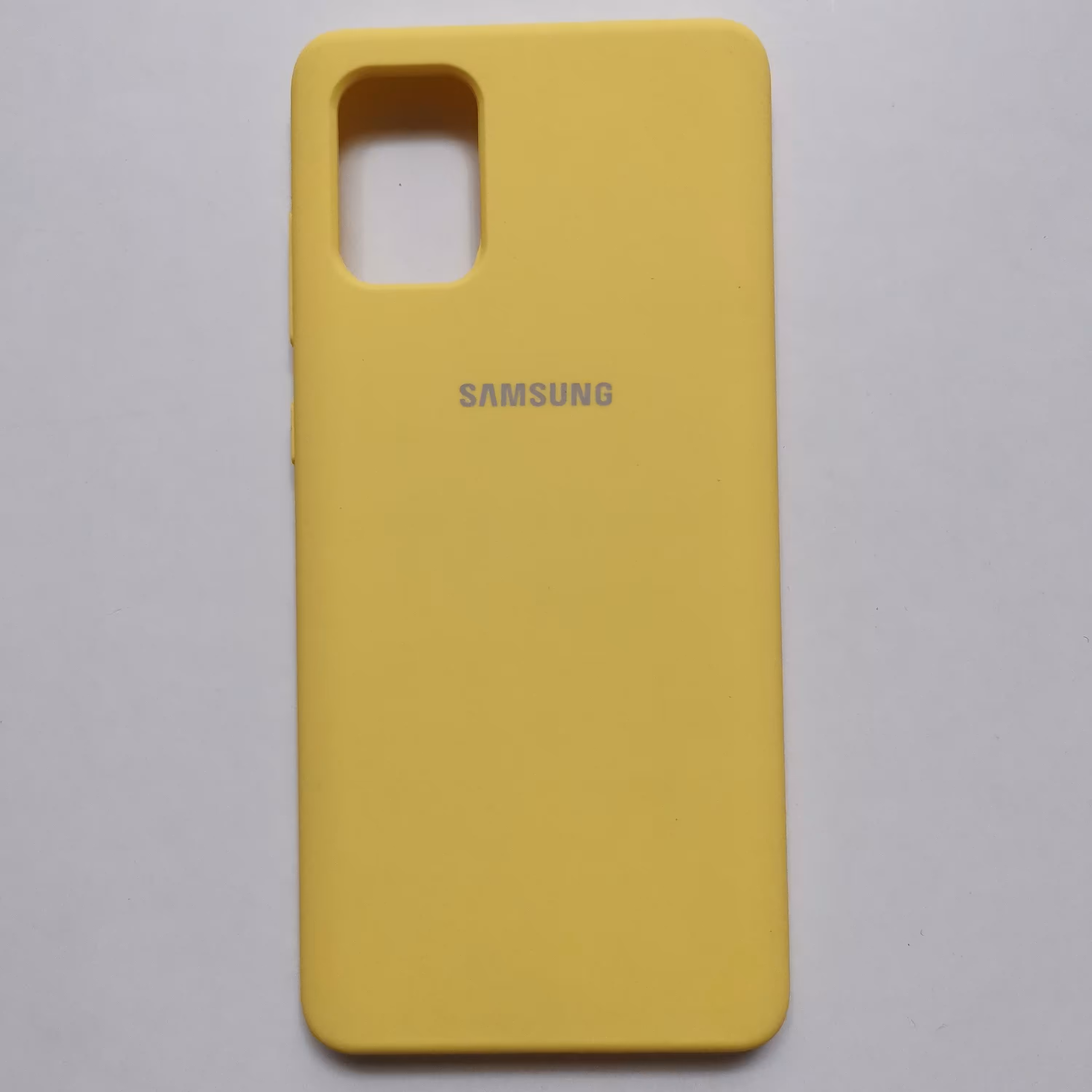 قاب سیلیکونی درجه یک پاک کنی زرد گوشی سامسونگ A71
