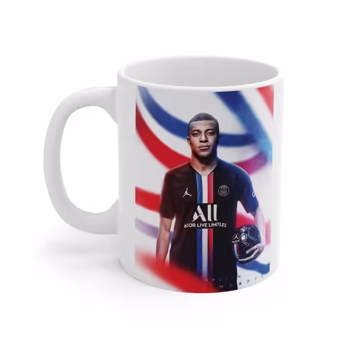 ماگ طرح کیلیان امباپه Kylian Mbappe مدل NM1614
